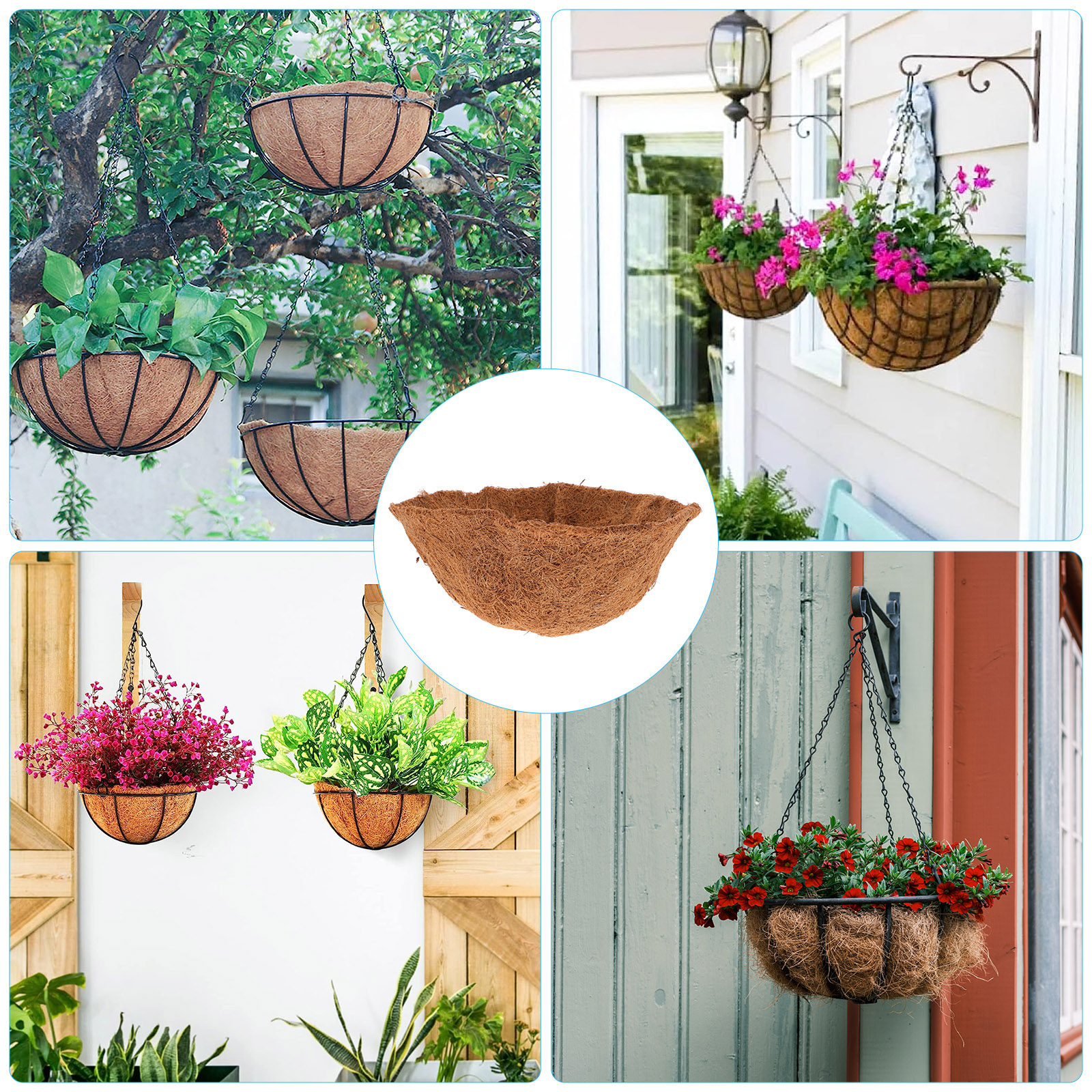4Pcs Coconut Fiber Hanging Bas - огляд і ціна Spider Plant Hanging