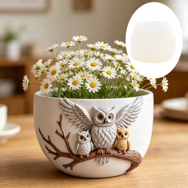 The owl standing on the branch - огляд і ціна Echeveria Succulent