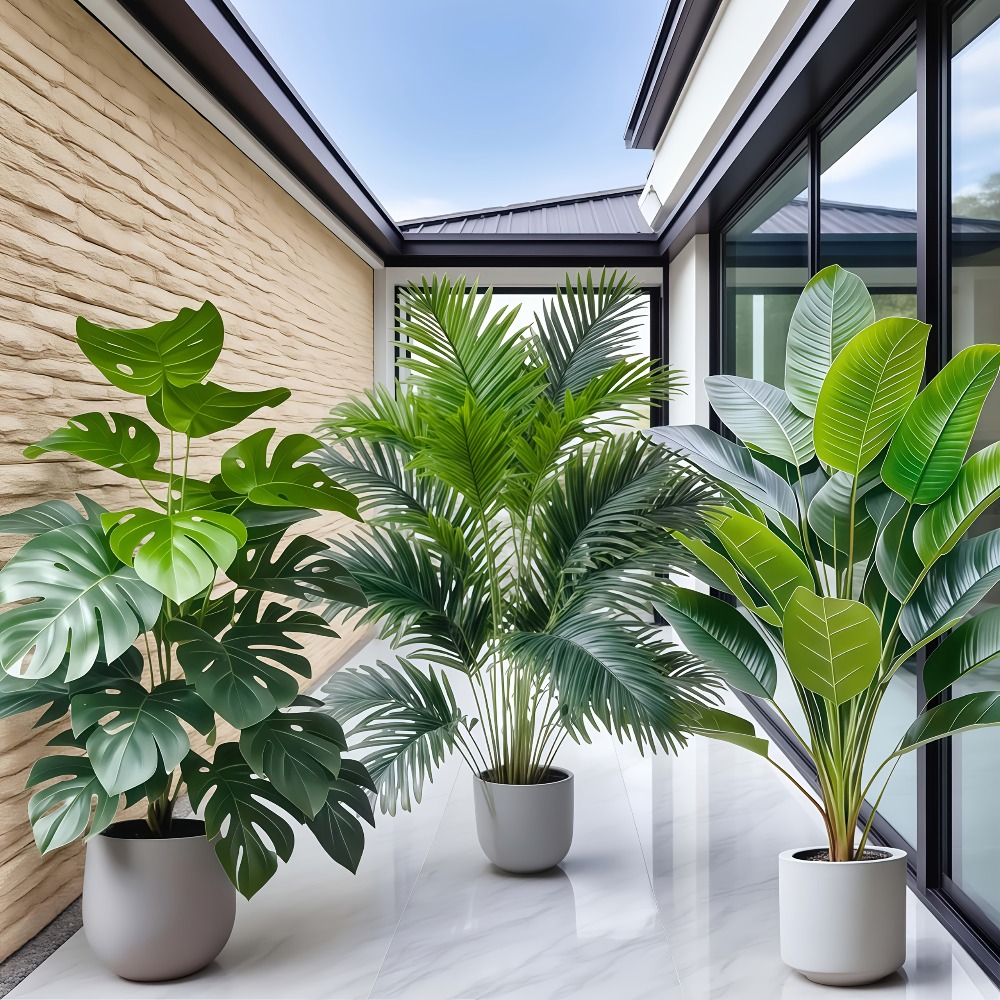 3pcs Large Artificial Areca Pa - огляд і ціна Dracaena Marginata