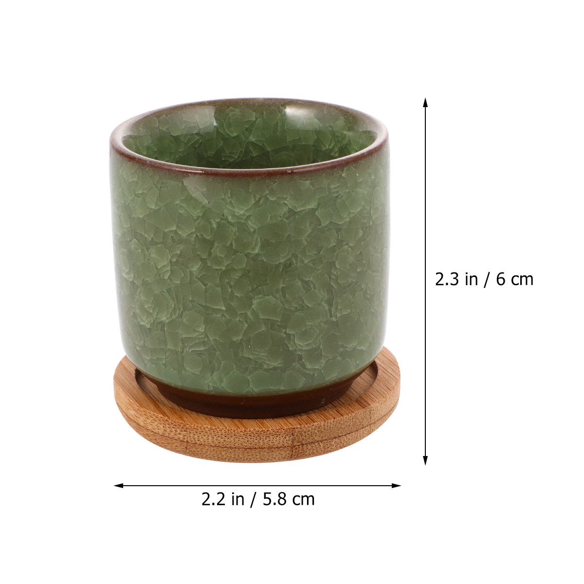 Mini Cracked Glaze Ceramic Pot - огляд і ціна Aloe Vera Pot