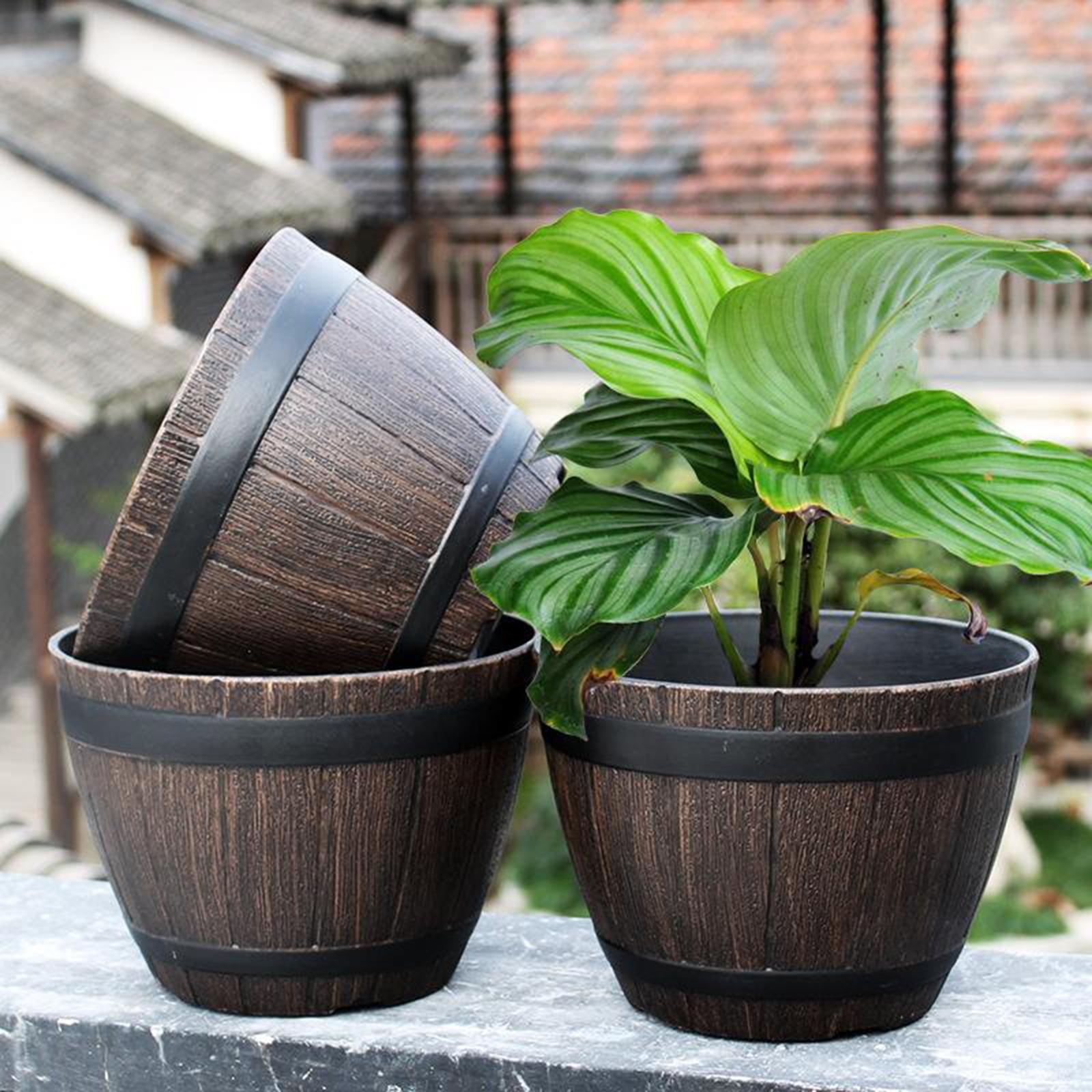 Barrel Planter Pot Large - Res - огляд і ціна Aloe Vera Pot