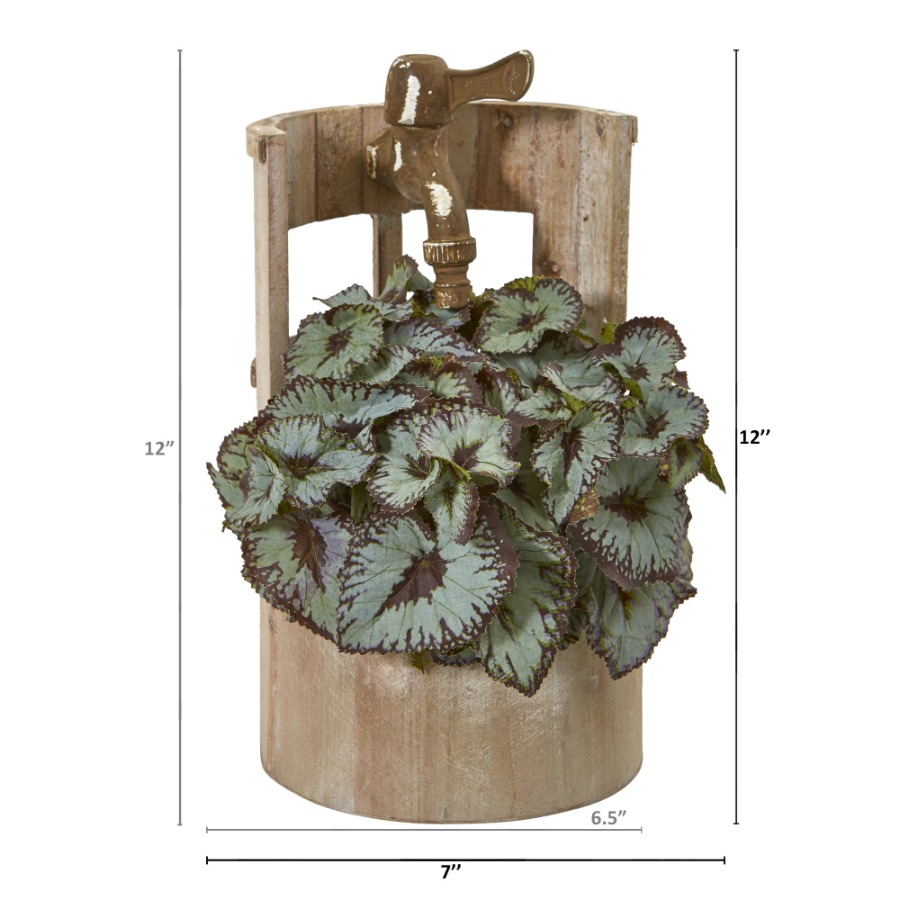 12in. Rex Begonia Artificial P - огляд і ціна Begonia Rex