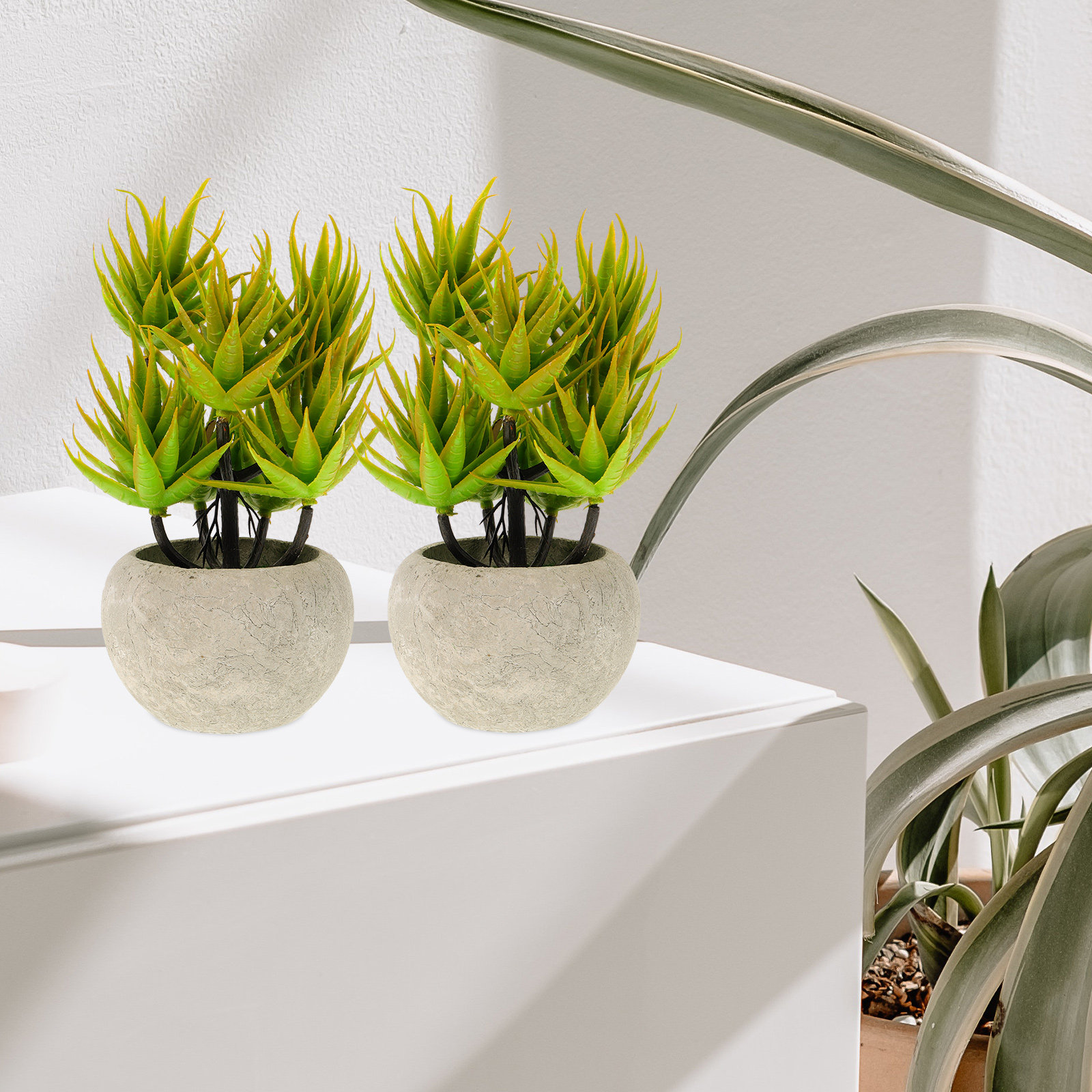 Artificial Aloe Vera Plant Pot - огляд і ціна Aloe Vera Pot