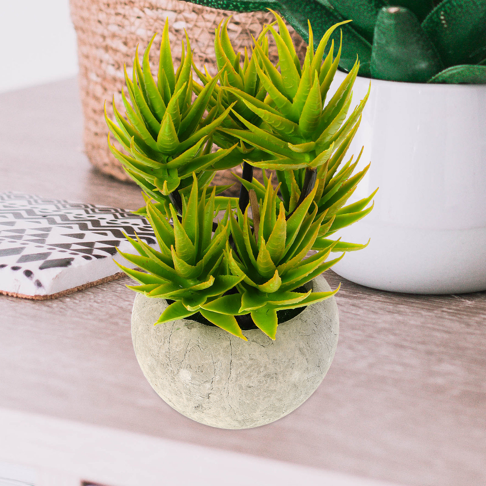 Artificial Aloe Vera Plant Pot - огляд і ціна Aloe Vera Pot